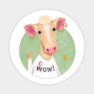 Wow Cow Magnet